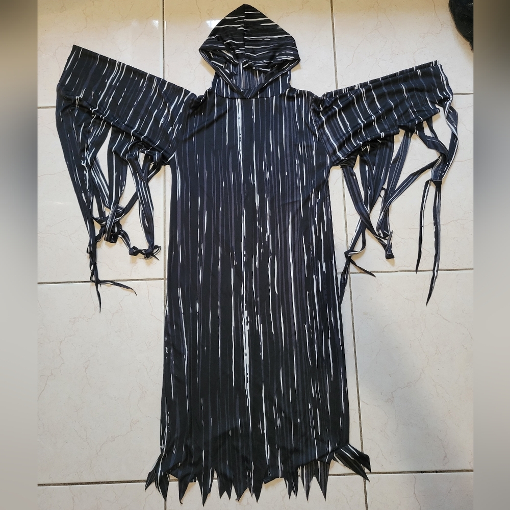 Black and White Striped Kids Halloween Suit